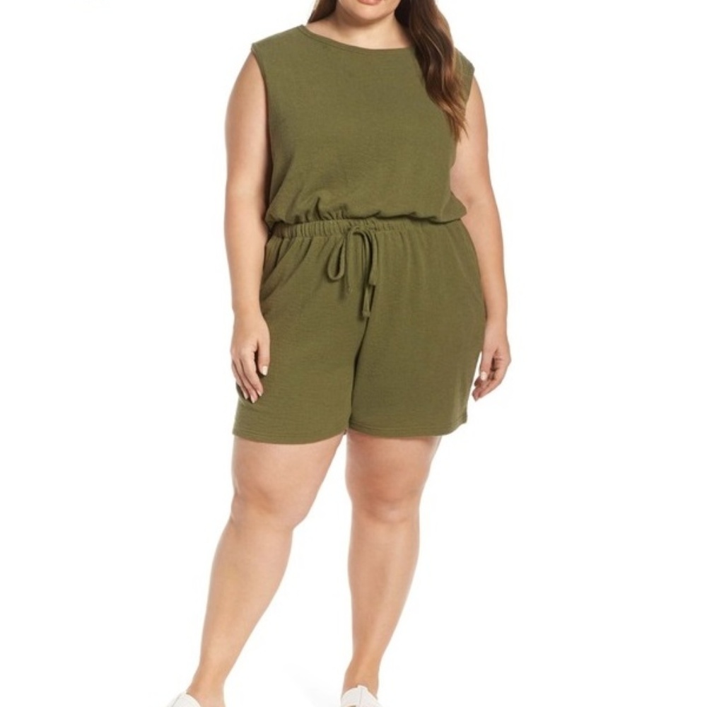 Caslon - Knit Romper (Plus Size) size 3X